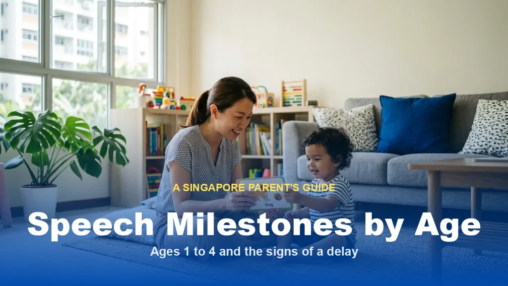 Speech milestones by age for a young child in Singapore
